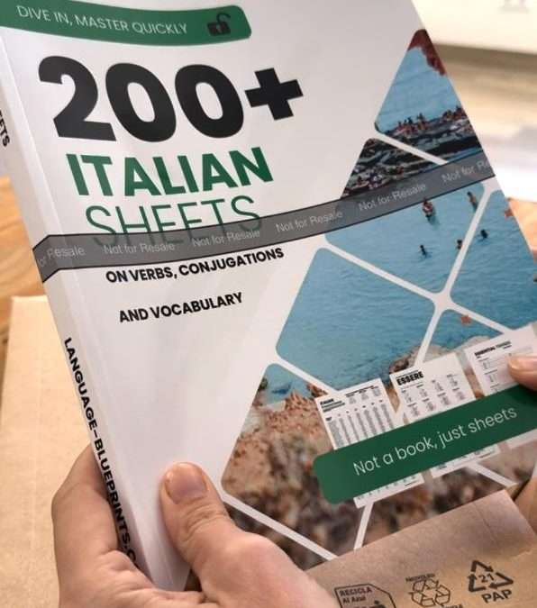 Printed & bound version of the 200+ Italian sheets