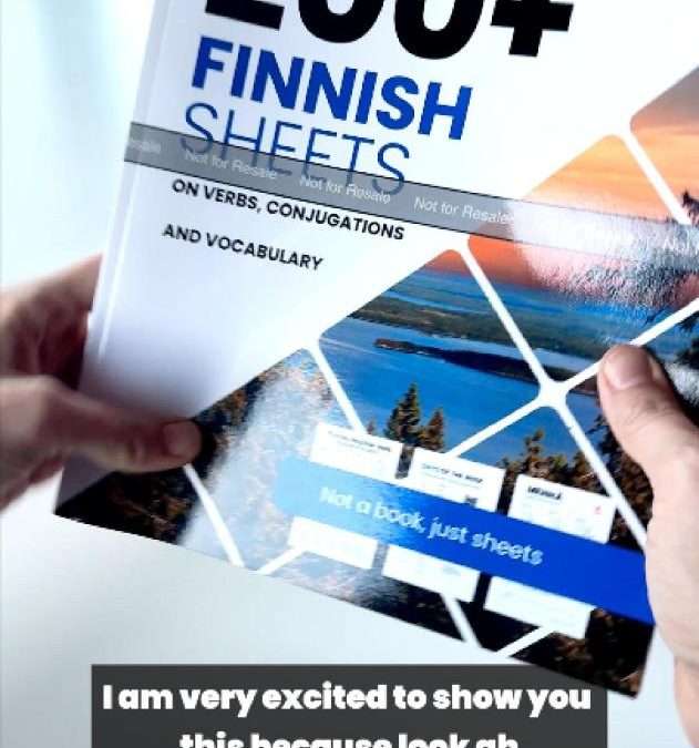 Printed & bound version of the 200+ Finnish sheets